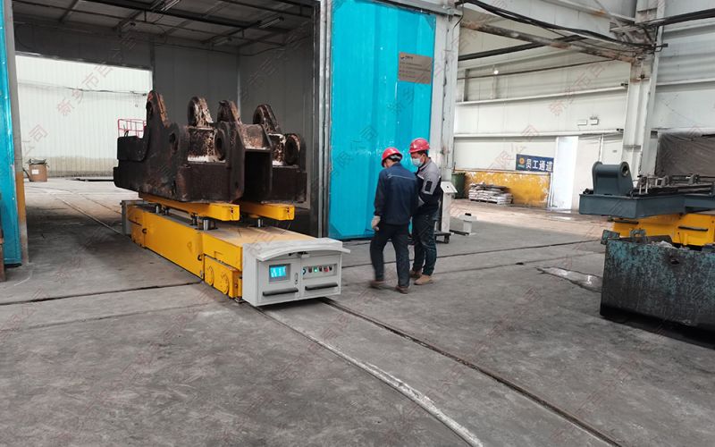 電動(dòng)軌道地平車在噴砂、清洗、噴漆、烘干等噴涂工序中的應(yīng)用