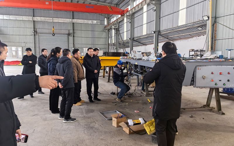 春節(jié)過(guò)后，萬(wàn)物復(fù)蘇，縣領(lǐng)導(dǎo)至我廠考察復(fù)產(chǎn)復(fù)工情況